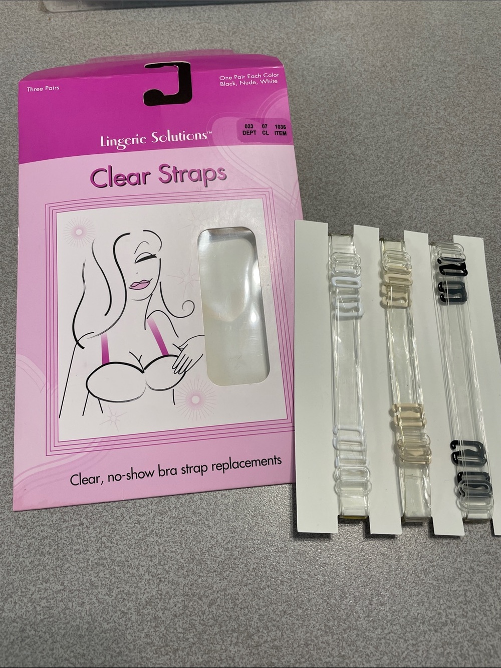 Clear No-Show Bra Straps (Clear)